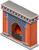 Moroccan fireplace